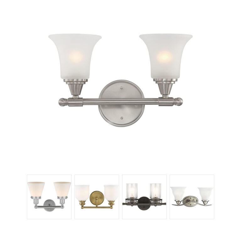 Nuvo Surrey Frosted Glass Vanity Light