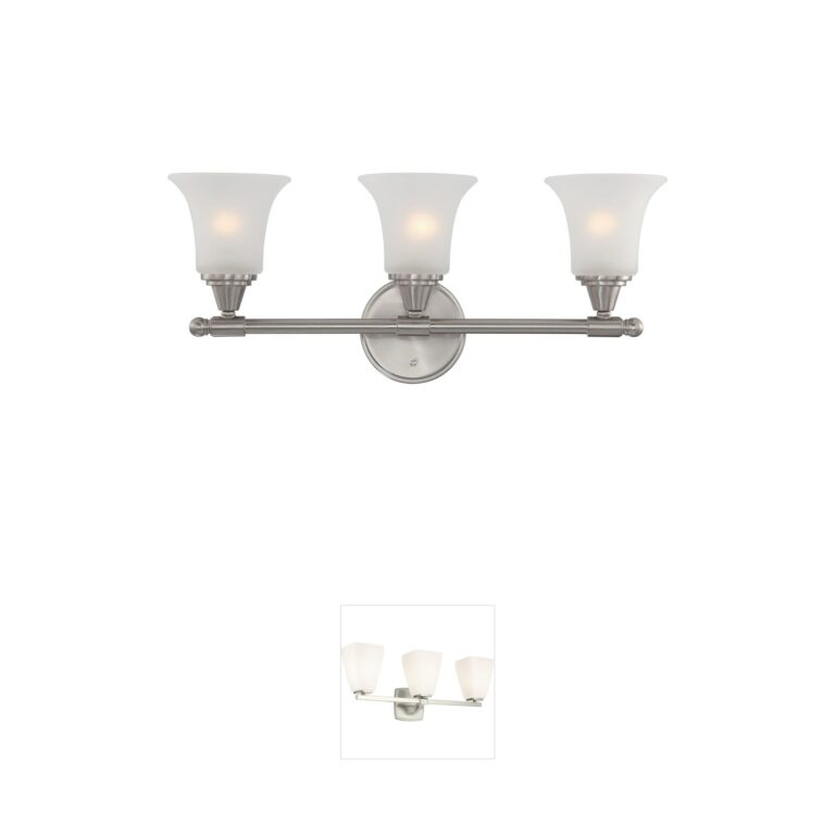 Nuvo Surrey Frosted Glass Vanity Light