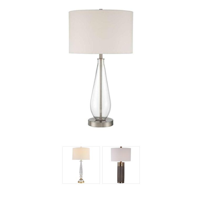 Craftmade Benjamin Brushed Nickel Table Lamp with Fabric Shade