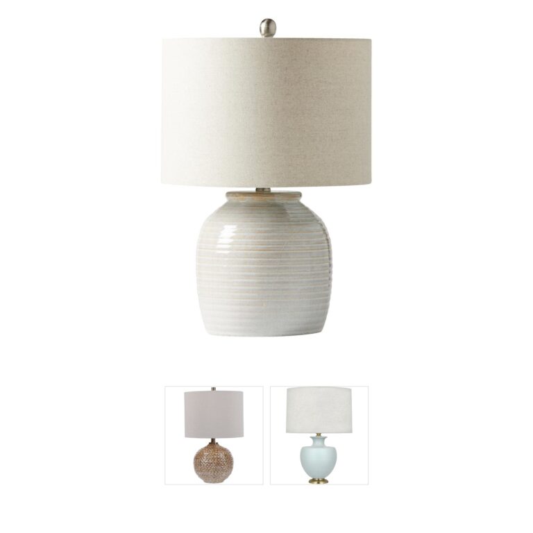 Craftmade Benjamin White Ceramic Table Lamp