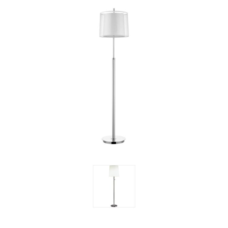 Trend Lighting Nimbus Metallic Silver Floor Lamp