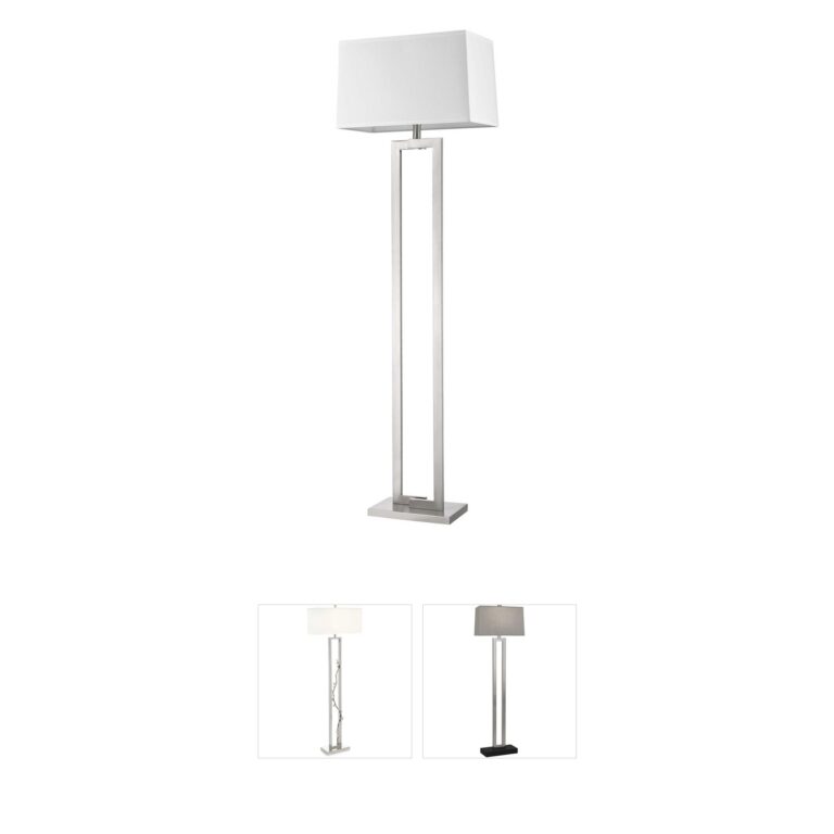 Trend Lighting Riley Brushed Nickel Floor Lamp