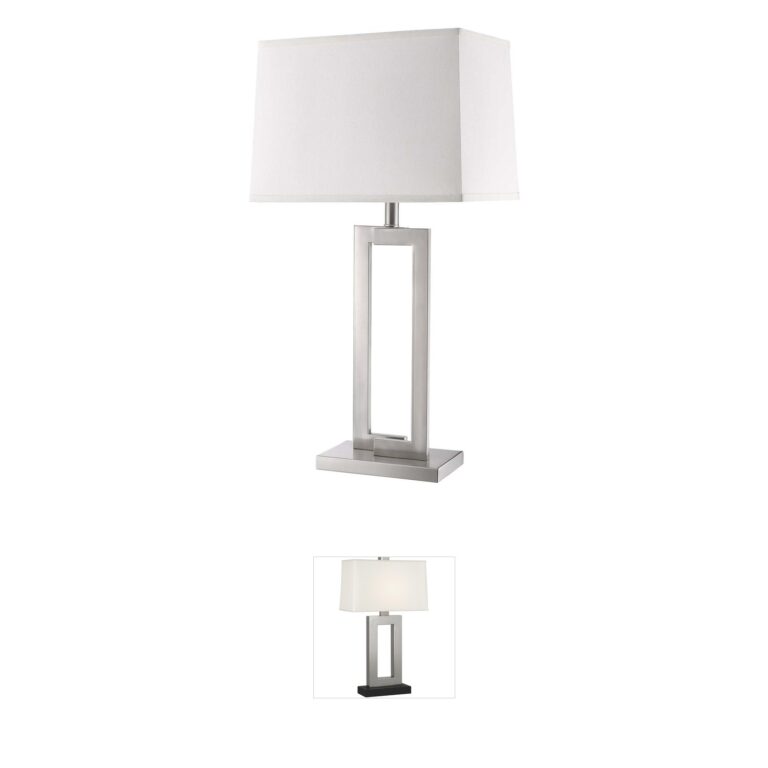 Trend Lighting Riley Brushed Nickel Table Lamp