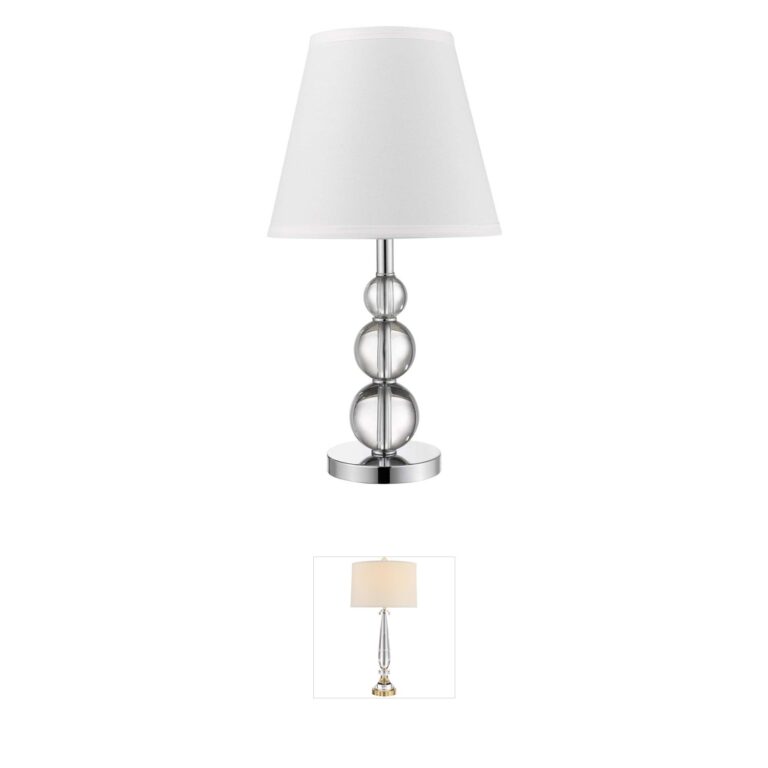 Trend Lighting Palla Crystal & Polished Chrome Table Lamp
