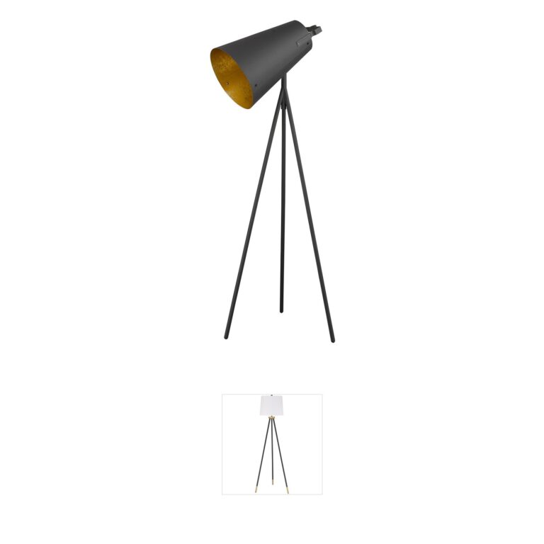 Trend Lighting Faza Matte Black Iron Floor Lamp