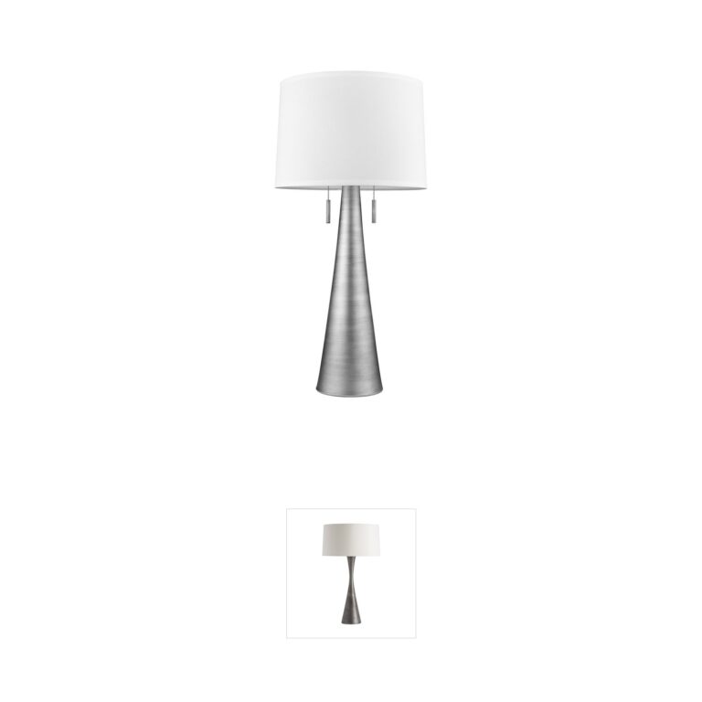 Trend Lighting Muse Collection Weathered Pewter Table Lamp