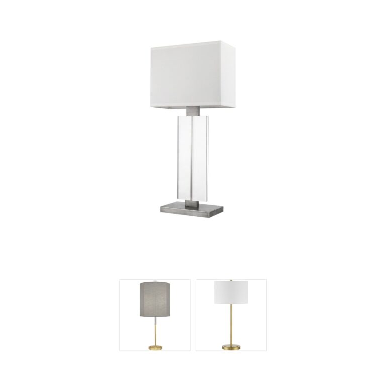 Trend Lighting Shine Collection Weathered Pewter Table Lamp