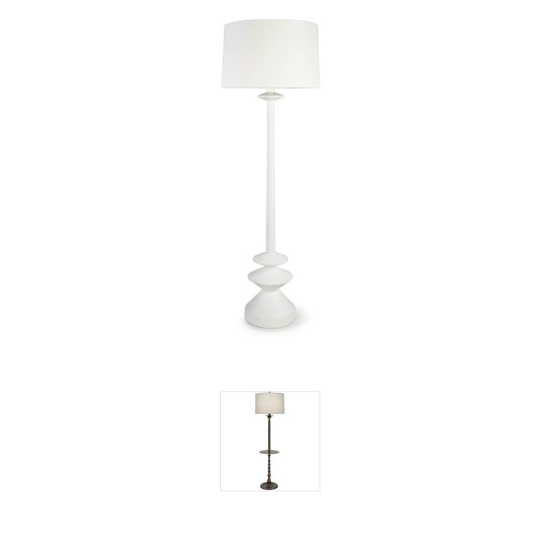 Regina Andrew Detroit Hope White Iron Floor Lamp