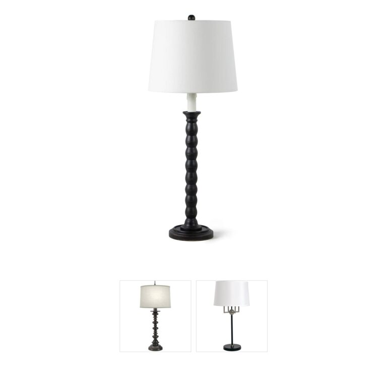 Regina Andrew Detroit Perennial Ebony Birch Table Lamp