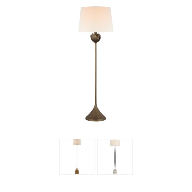 Visual Comfort Signature Collection Julie Neill Alberto Antique Bronze Leaf Floor Lamp