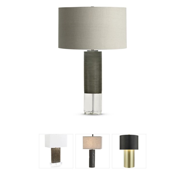 FlowDecor Baby Atlantic Bronze and Crystal Table Lamp