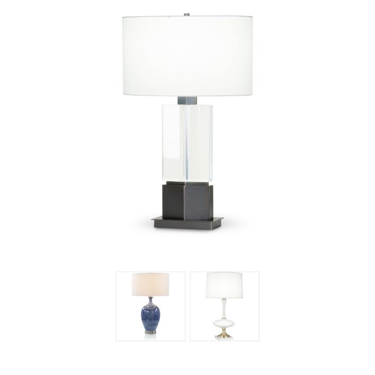 FlowDecor Skye Crystal & Bronze Table Lamp