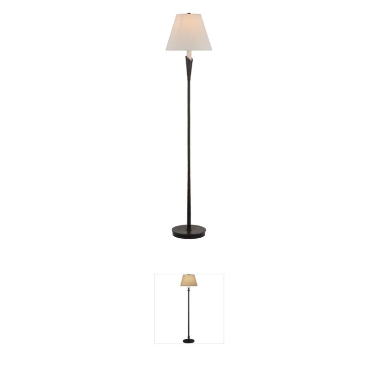 Visual Comfort Signature Collection Chapman & Myers Aiden Aged Iron Floor Lamp