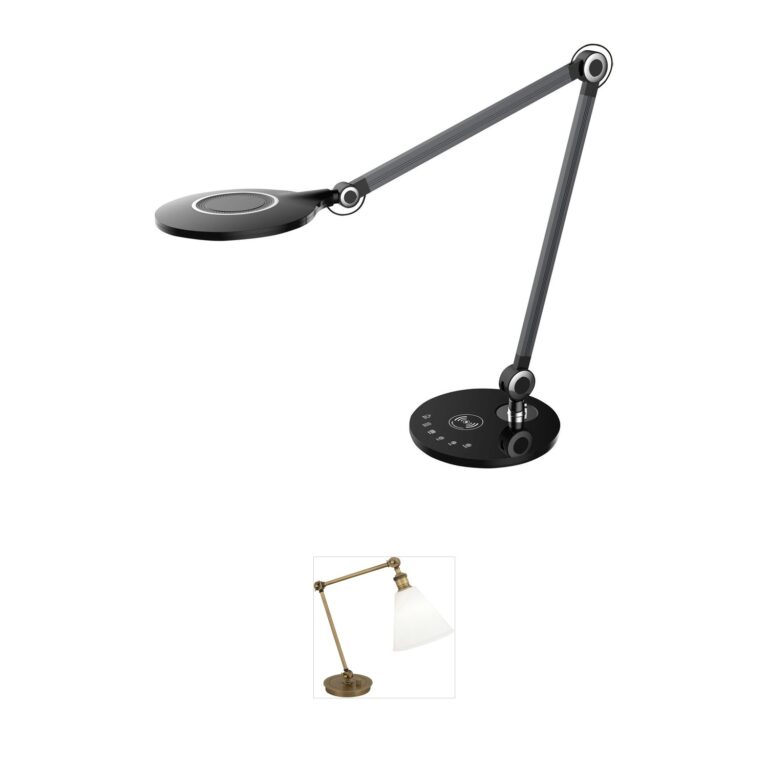 Dainolite Alina LED Task Lamp - Black Aluminum