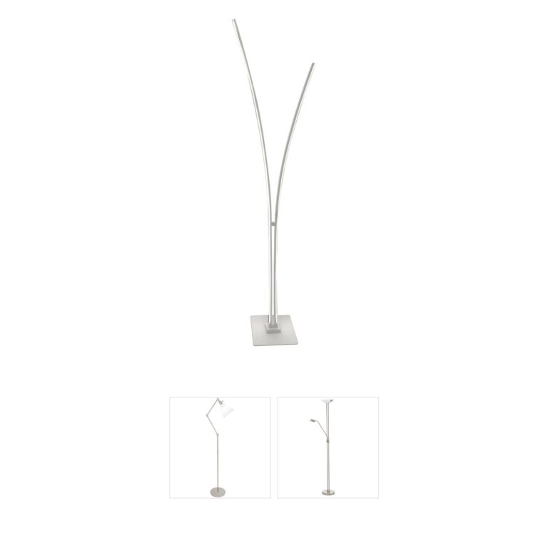 Dainolite Vincent Modern LED Floor Lamp - Matte White