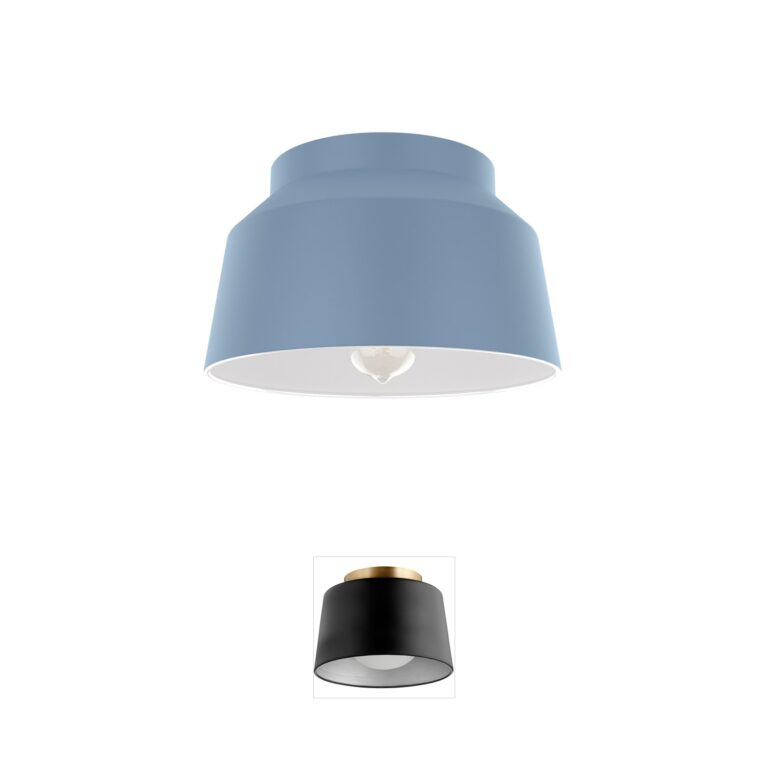 Hunter Fan Cranbrook Indigo Blue Flush Mount