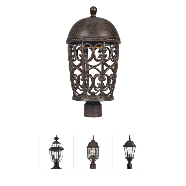 Designers Fountain Amherst Cast Aluminum Outdoor Post Lantern