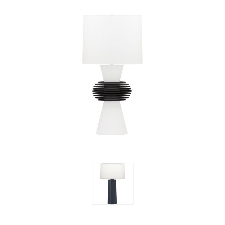 Hudson Valley Astor Steel & Linen Table Lamp