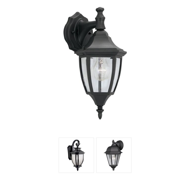 Designers Fountain Builder Black Cast Aluminum Outdoor Wall Lantern