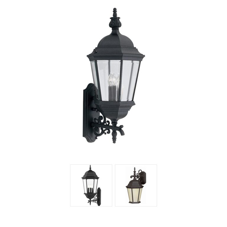 Designers Fountain Builder Black Cast Aluminum Outdoor Wall Lantern