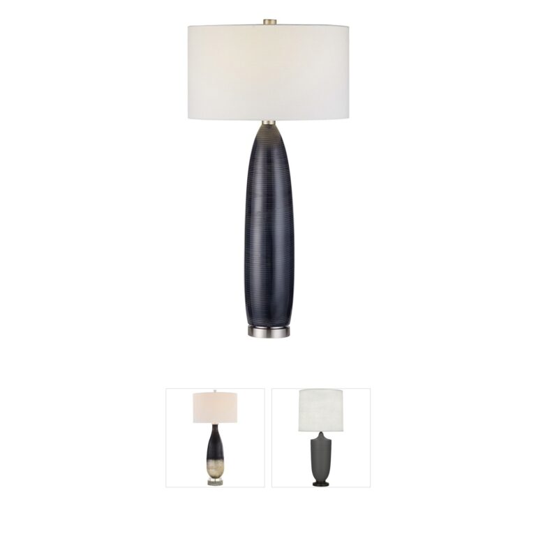 Uttermost Cullen Blue Gray Ceramic Table Lamp