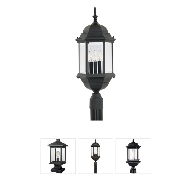 Designers Fountain Devonshire Black Cast Aluminum Outdoor Post Light