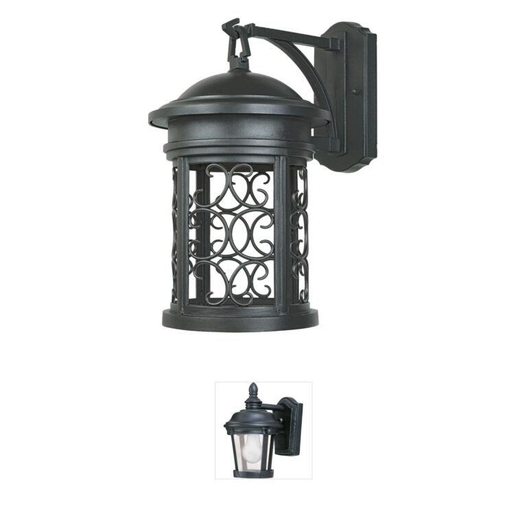Designers Fountain Ellington 7" Outdoor Wall Lantern in Oil Rubbed Bronze