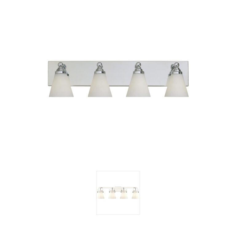 Designers Fountain Hudson 4-Light Chrome Vanity Light