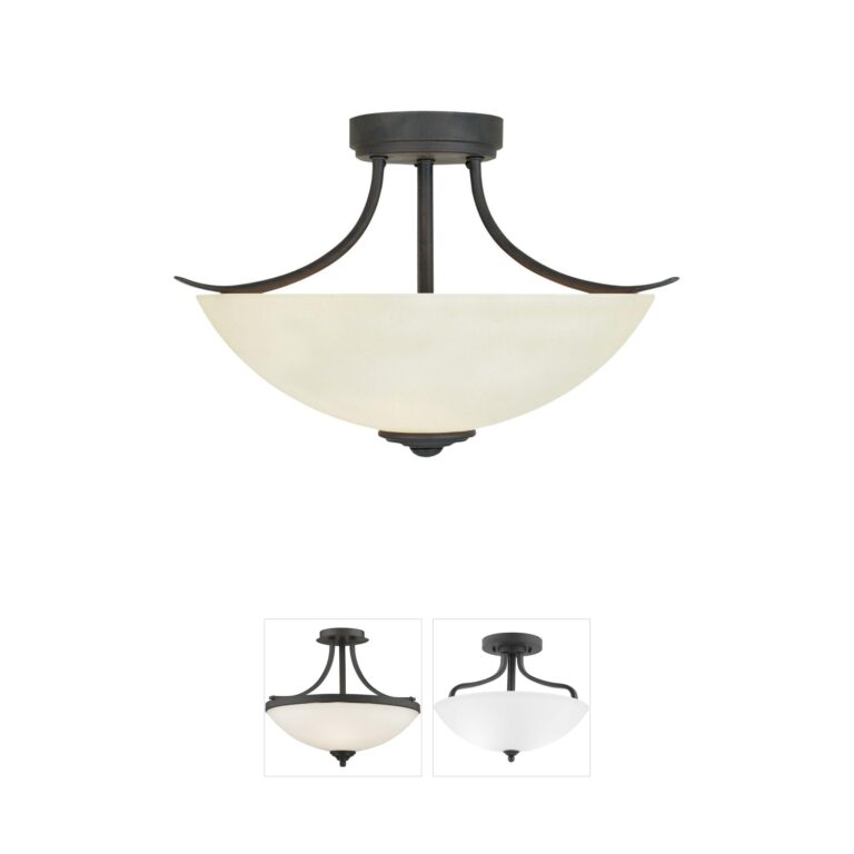 Designers Fountain Montego 16" Oil Rubbed Bronze Semi-Flush Mount