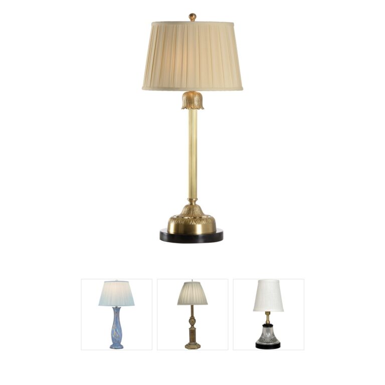 Wildwood Newport Mansions Breakers Brass Column Table Lamp