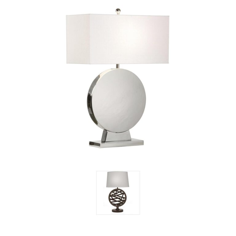 Wildwood Wildwood Aston Polished Nickel Steel Table Lamp