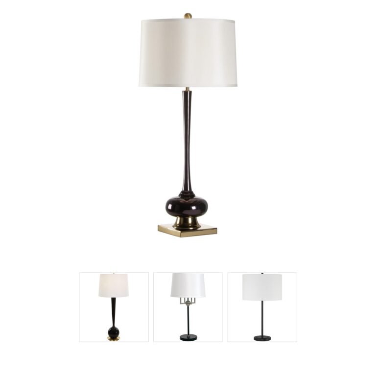 Wildwood Wildwood Amaya Enamel & Brass Table Lamp