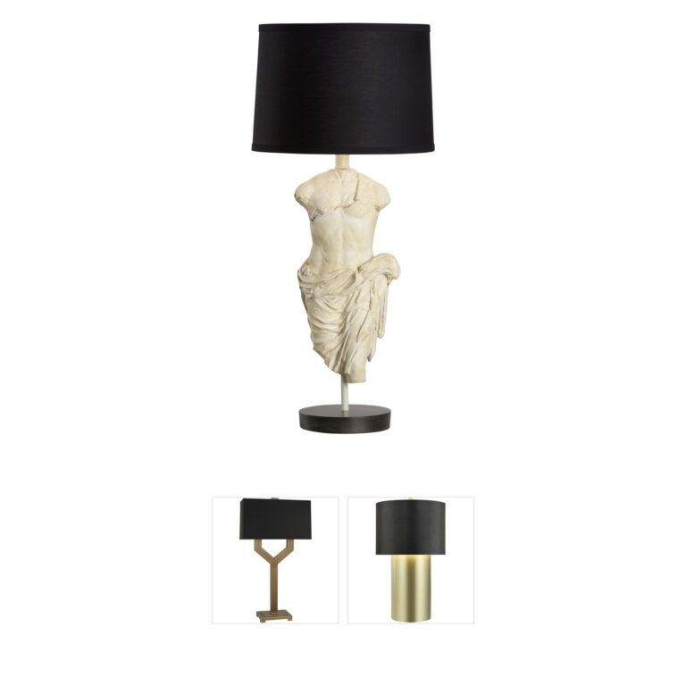 Wildwood Collection Roman Emperor Composite Table Lamp