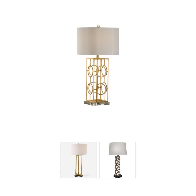 Chelsea House Chelsea House Dorset Antique Gold Leaf and Crystal Table Lamp