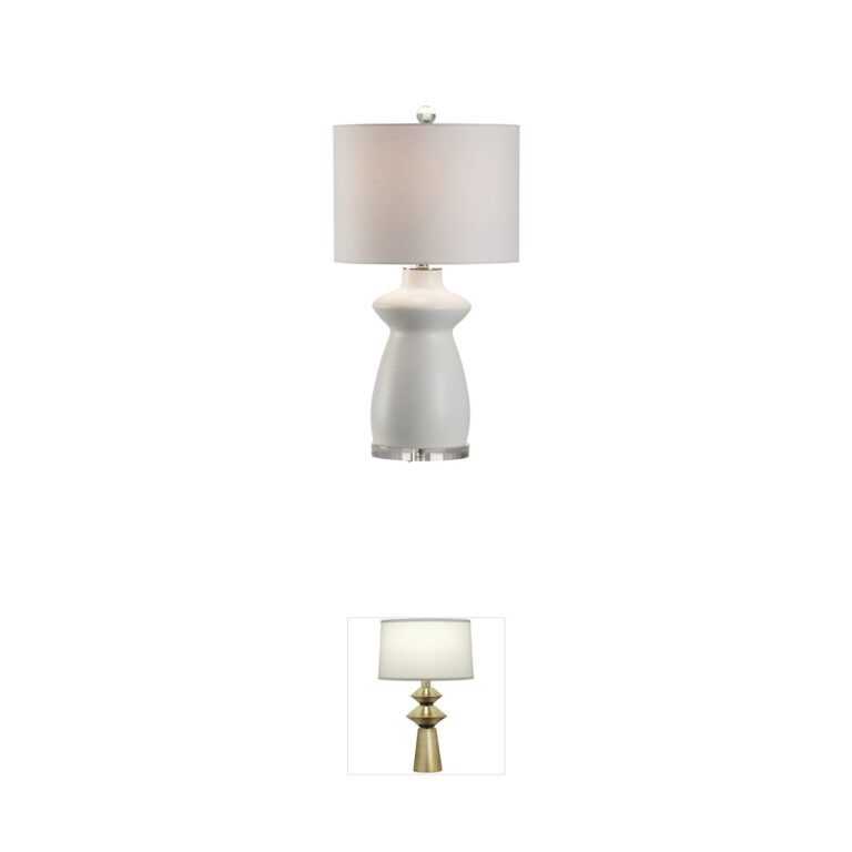 Chelsea House Bradshaw Orrell Matte White Ceramic Tokyo Vase Table Lamp