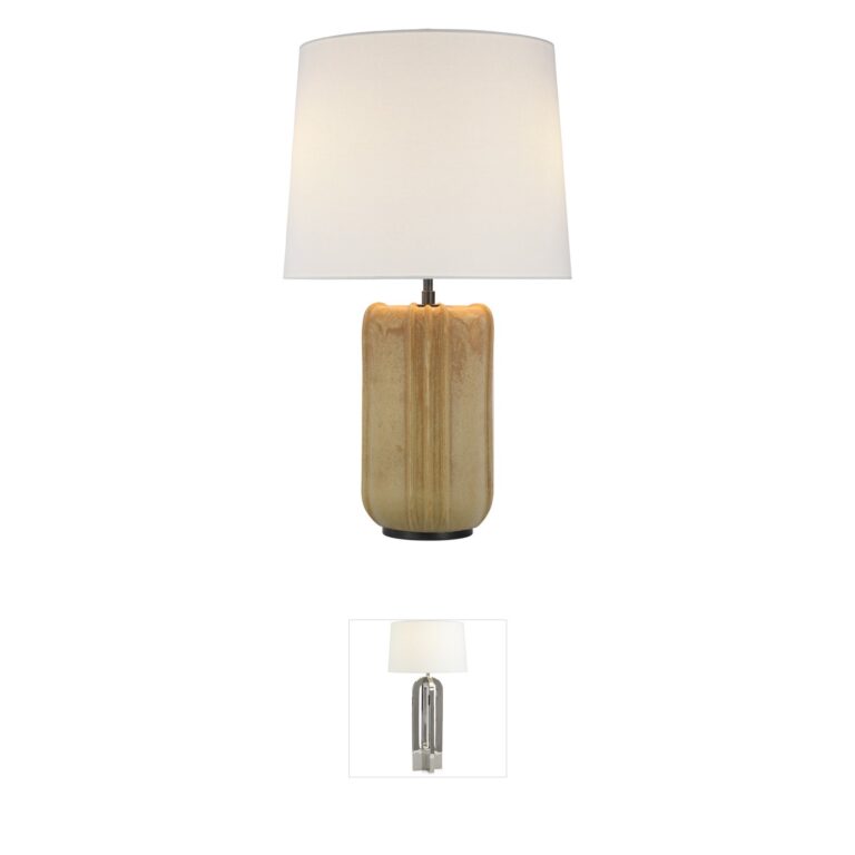 Visual Comfort Signature Thomas O'Brien Minx Yellow Oxide Reactive Ceramic Table Lamp