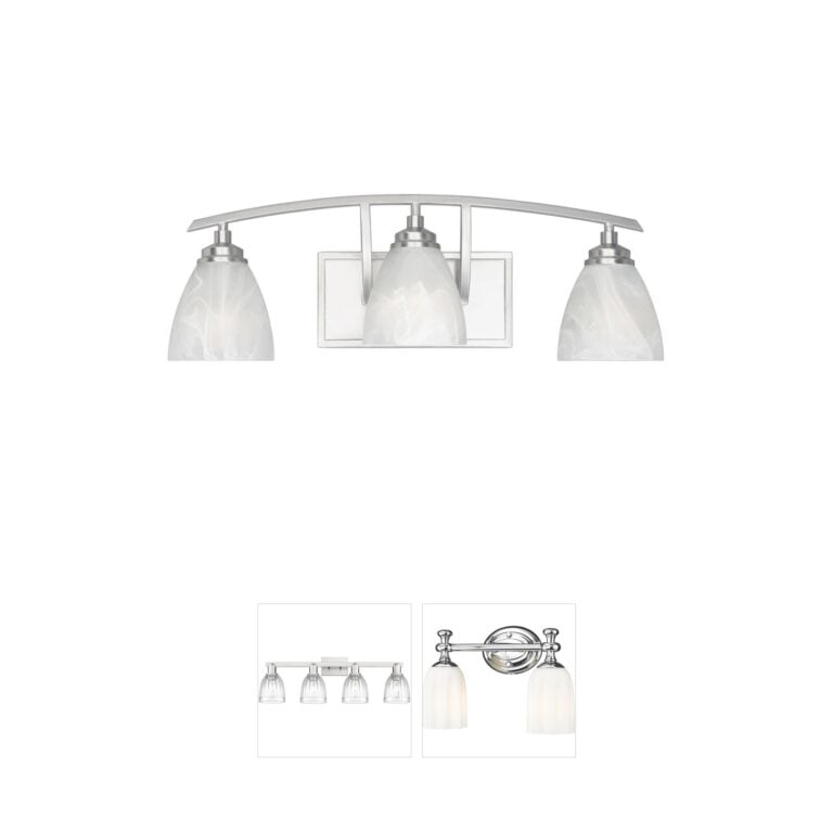 Designers Fountain Tackwood 3-Light Satin Platinum Vanity Light