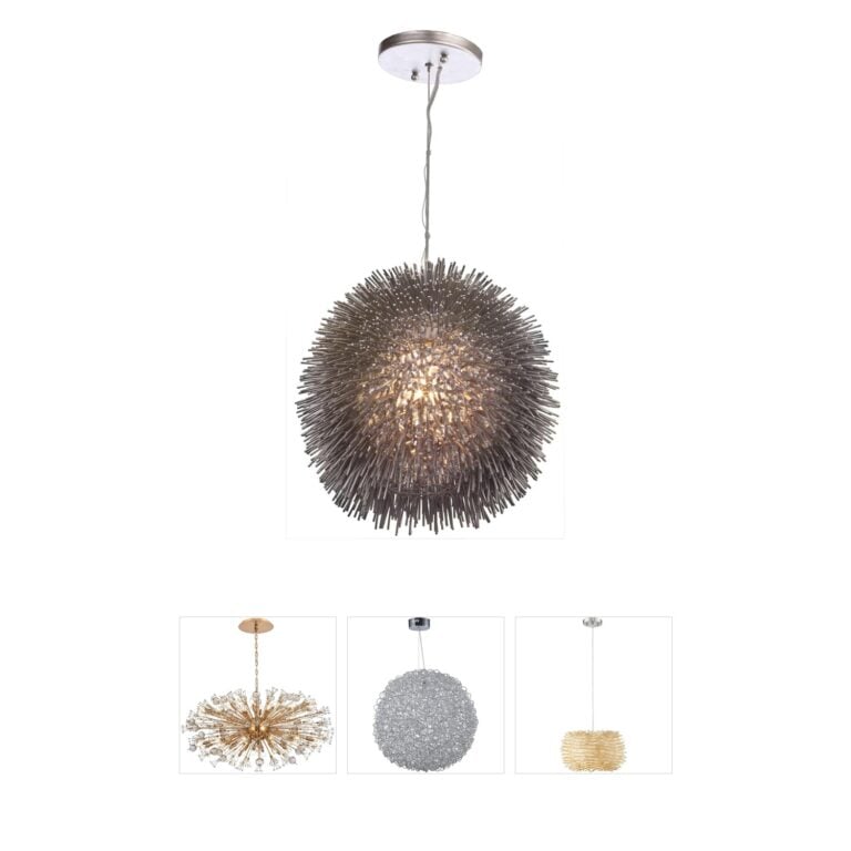 Varaluz Urchin Steel Pendant in Painted Chrome