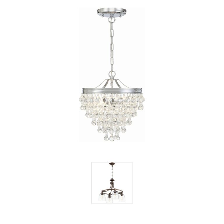 Crystorama Calypso Polished Chrome Crystal Mini Chandelier