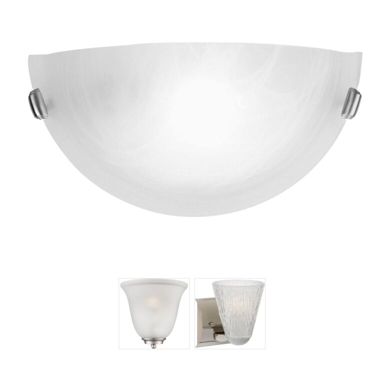 Livex Lighting Oasis Brushed Nickel Steel Wall Sconce