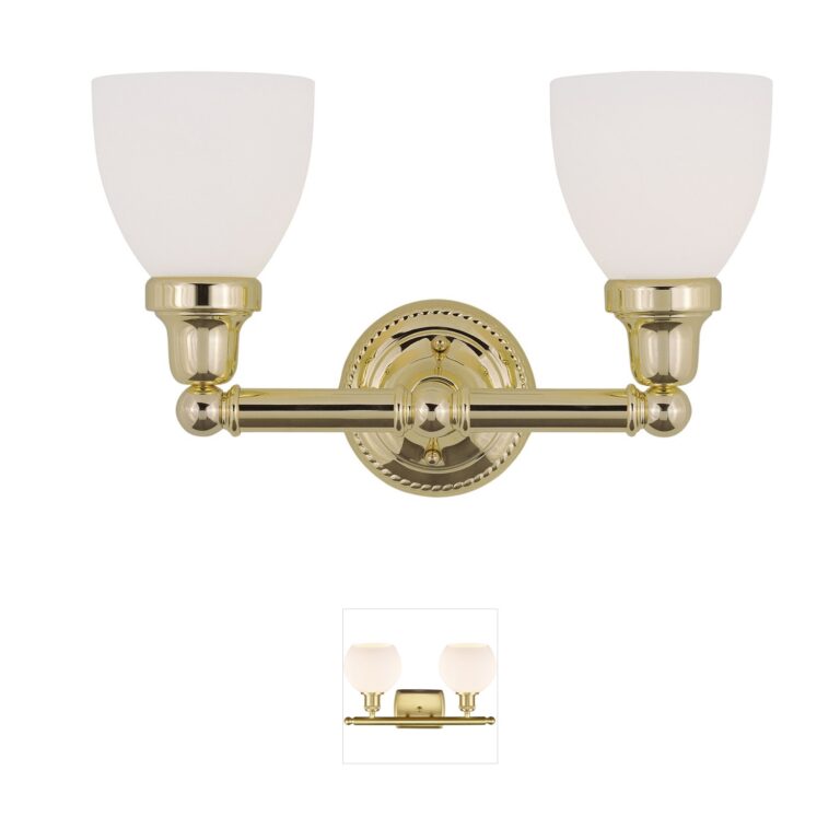 Livex Lighting Classic Collection Polished Brass Vanity Light