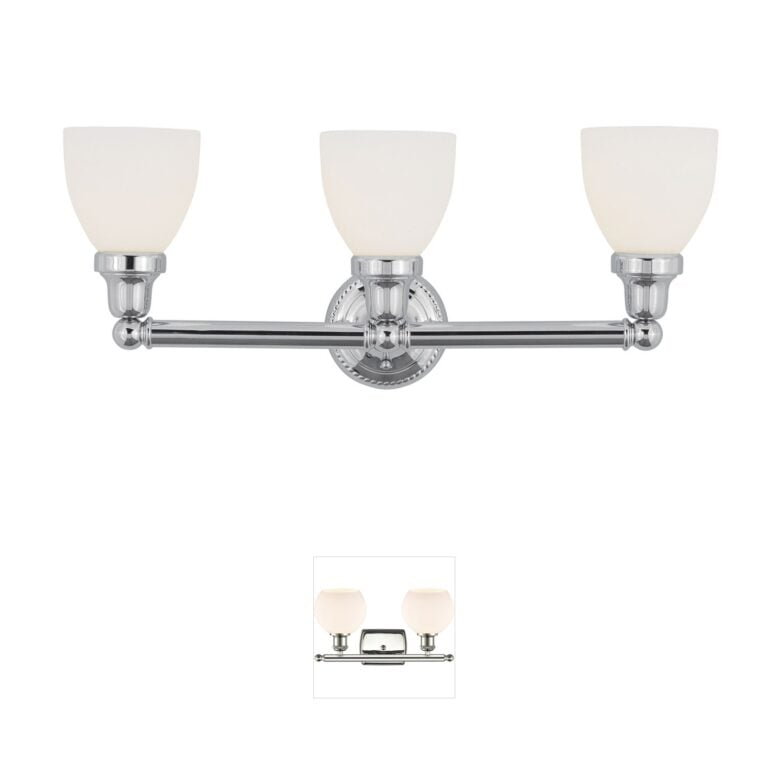 Livex Lighting Classic 3-Light Polished Chrome Vanity Light