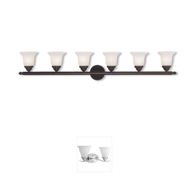 Livex Lighting Neptune Collection 6-Light Bronze Vanity Light