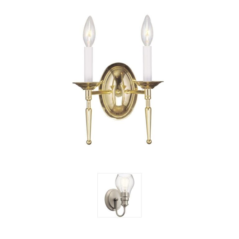 Livex Lighting Williamsburgh Polished Brass Wall Sconce
