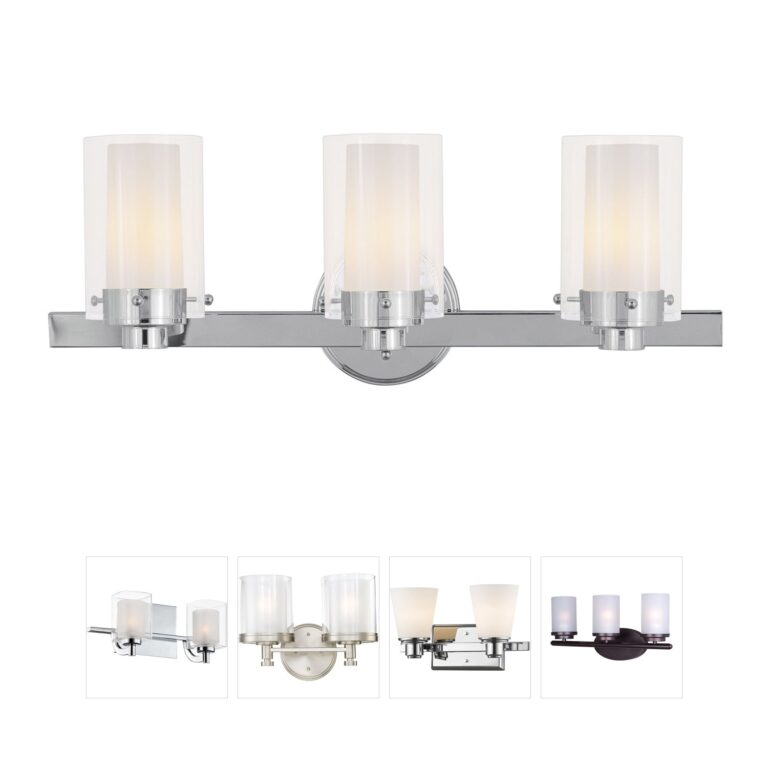 Livex Lighting Manhattan Steel 3-Light Vanity Fixture