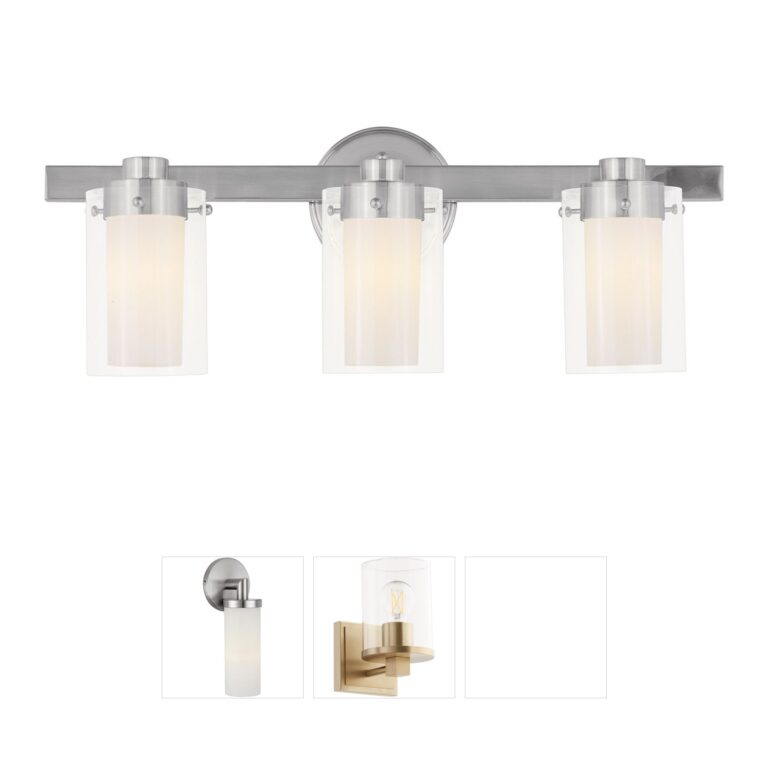 Livex Lighting Manhattan Collection Brushed Nickel Vanity Light