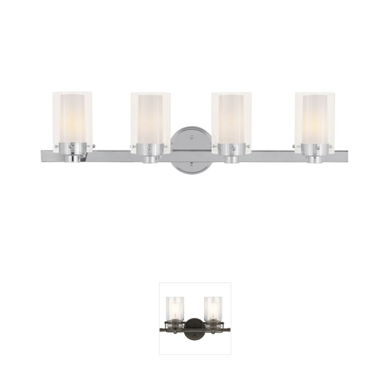 Livex Lighting Manhattan Steel 4-Light Vanity