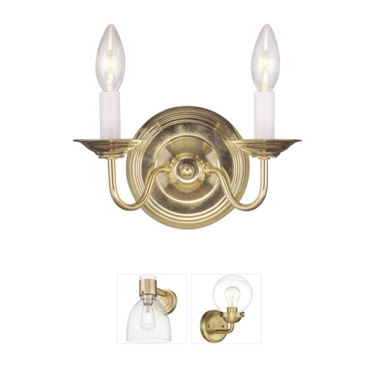 Livex Lighting Williamsburgh Polished Brass Wall Sconce