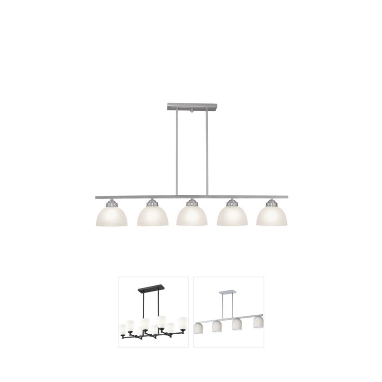 Livex Lighting Somerset Brushed Nickel Island Light