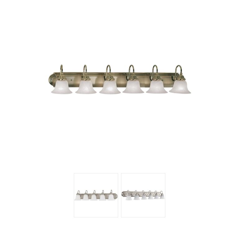 Livex Lighting Belmont 6-Light Antique Brass Vanity Light